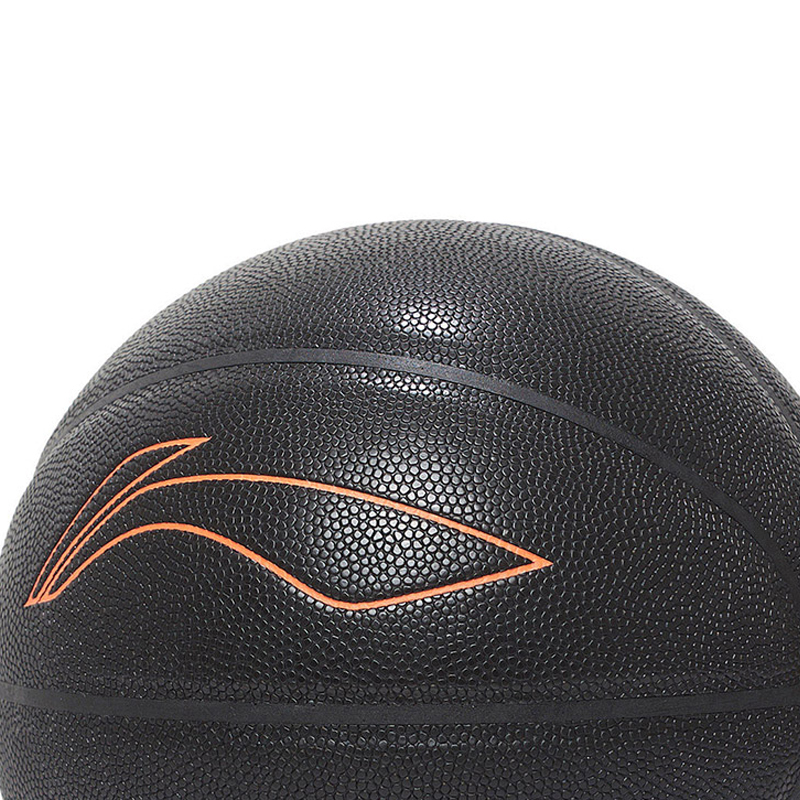 Li Ning Badfive Moisture Absorbing Leather Basketball Black Size 7 Training Unisex