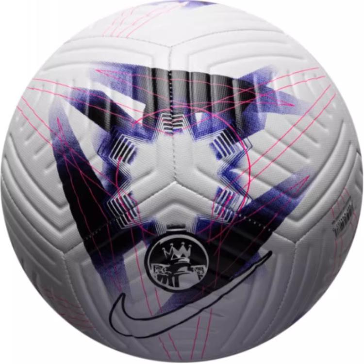 Nike Size 5 Soccer Ball Rubber Unisex Purple White