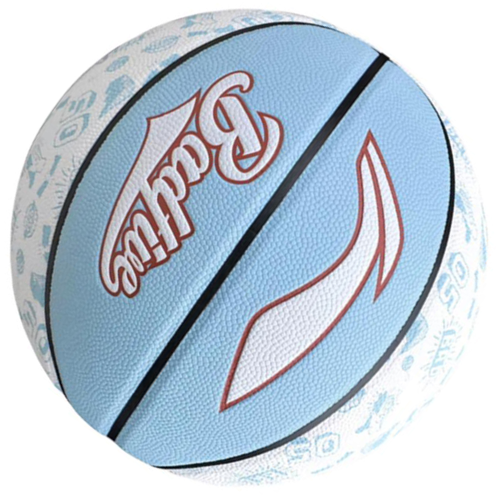 Li Ning Pu Basketball Light Blue Size 7 Training Competition