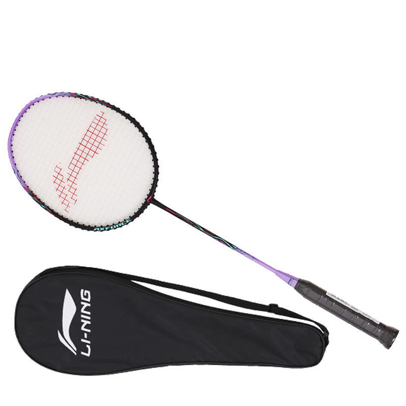 Li Ning Thunder 9 Carbon Aluminum Badminton Rackets Entry level Black Purple