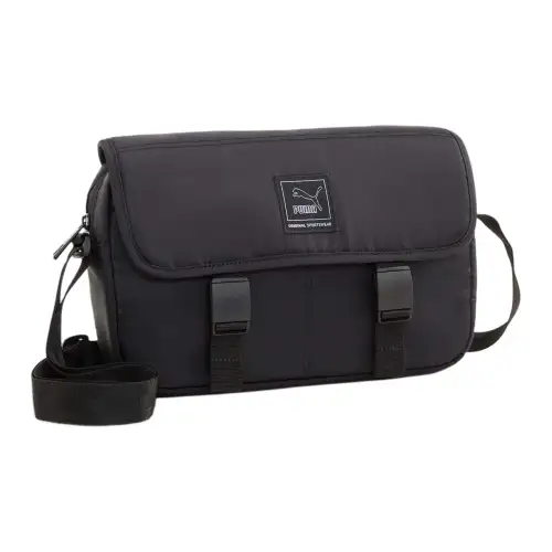 PUMA CLASSICS Polyester Messenger Bag, Shoulder Bag Regular Men's Black