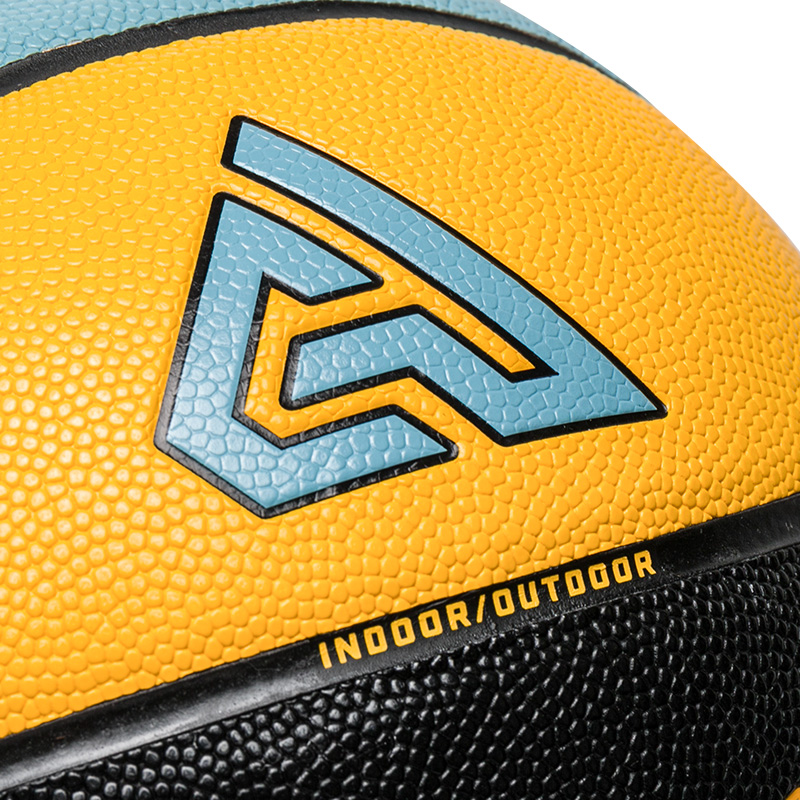 Nike Pu Basketball Blue Black Yellow Size 7 Training Unisex