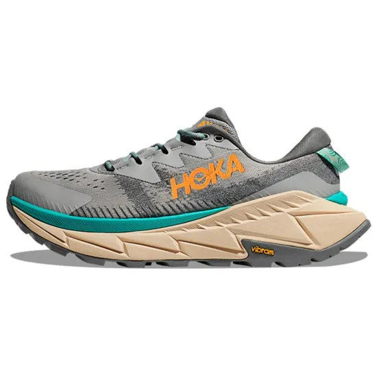 HOKA ONE ONE SKYLINE-FLOAT X Hiking / Trekking Shoes Men Low-Top Gray/Orange