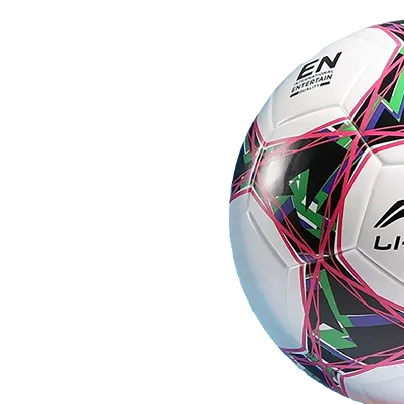 Li Ning Size 4 Soccer Ball TPU Machine Stitched Soccer Ball Unisex Black White Purple Green