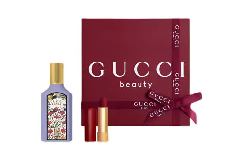 GUCCI Gucci, perfume, lipstick, velvet gift box, set with jasmine, orchid