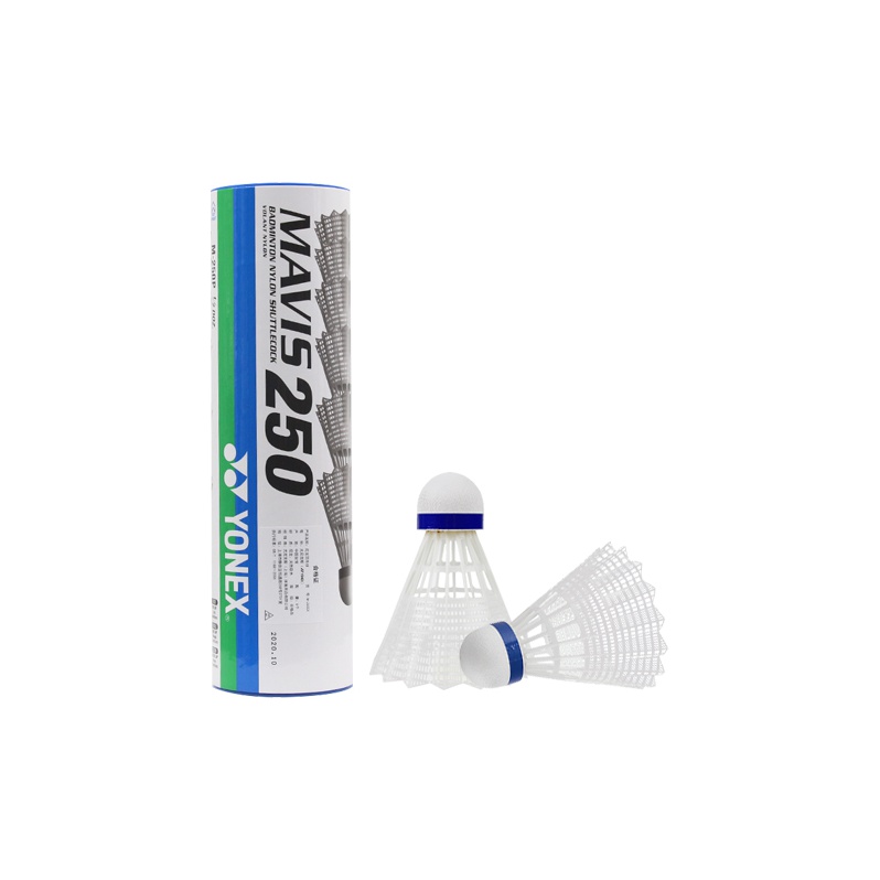 YONEX Mavis Collection M 250EX Nylon Shuttlecock 6 Pack Nylon Training Shuttlecocks