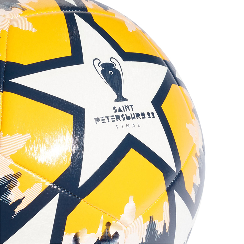 Adidas Size 5 Soccer Ball TPU Machine Stitched Soccer Ball Unisex White/Yellow/Light Blue/Dark Blue
