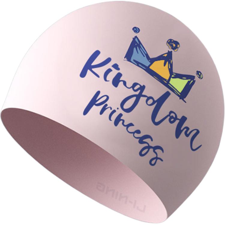 Li Ning Swimming Caps Silicone Swim Women’s White, Flesh Pink