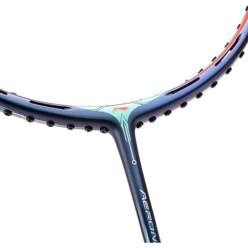 Li Ning Wind Powered 9000C Badminton Rackets Control Type All around Defense Professional 4U Dawn Blue