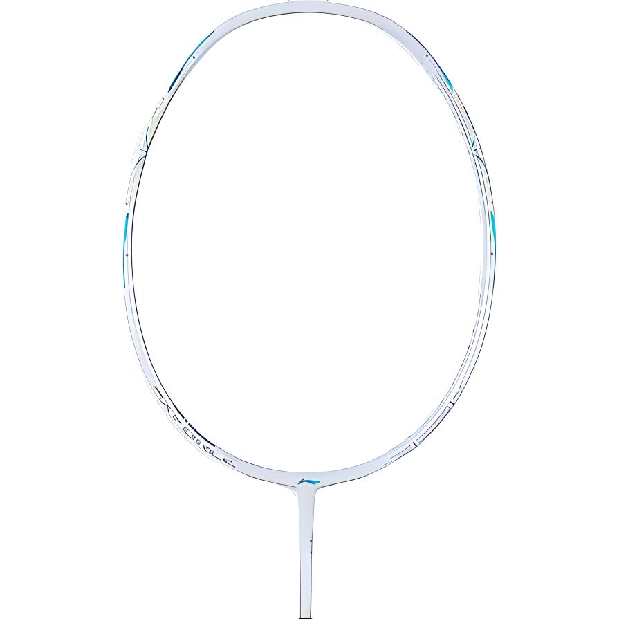 Li Ning Thunder 60 Full Carbon Badminton Rackets Offensive Type Heavy Head, Stiff Shaft Professional 5U White