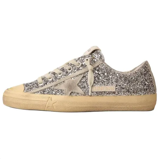 Golden Goose V-Star Glittered Sneakers