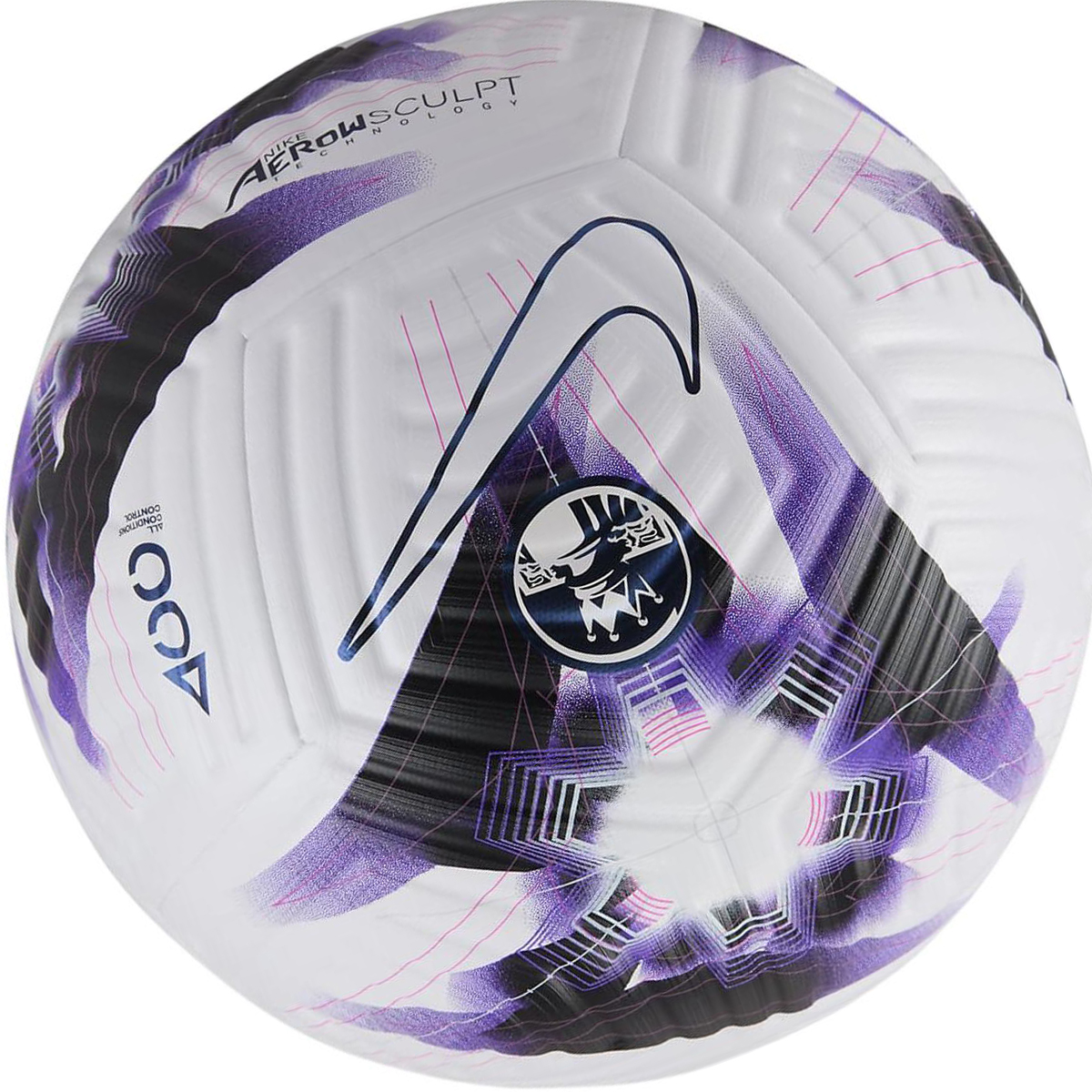 Nike Premier League Flight Size 5 Ball Soccer Ball Synthetic Leather Unisex Passionate Purple White
