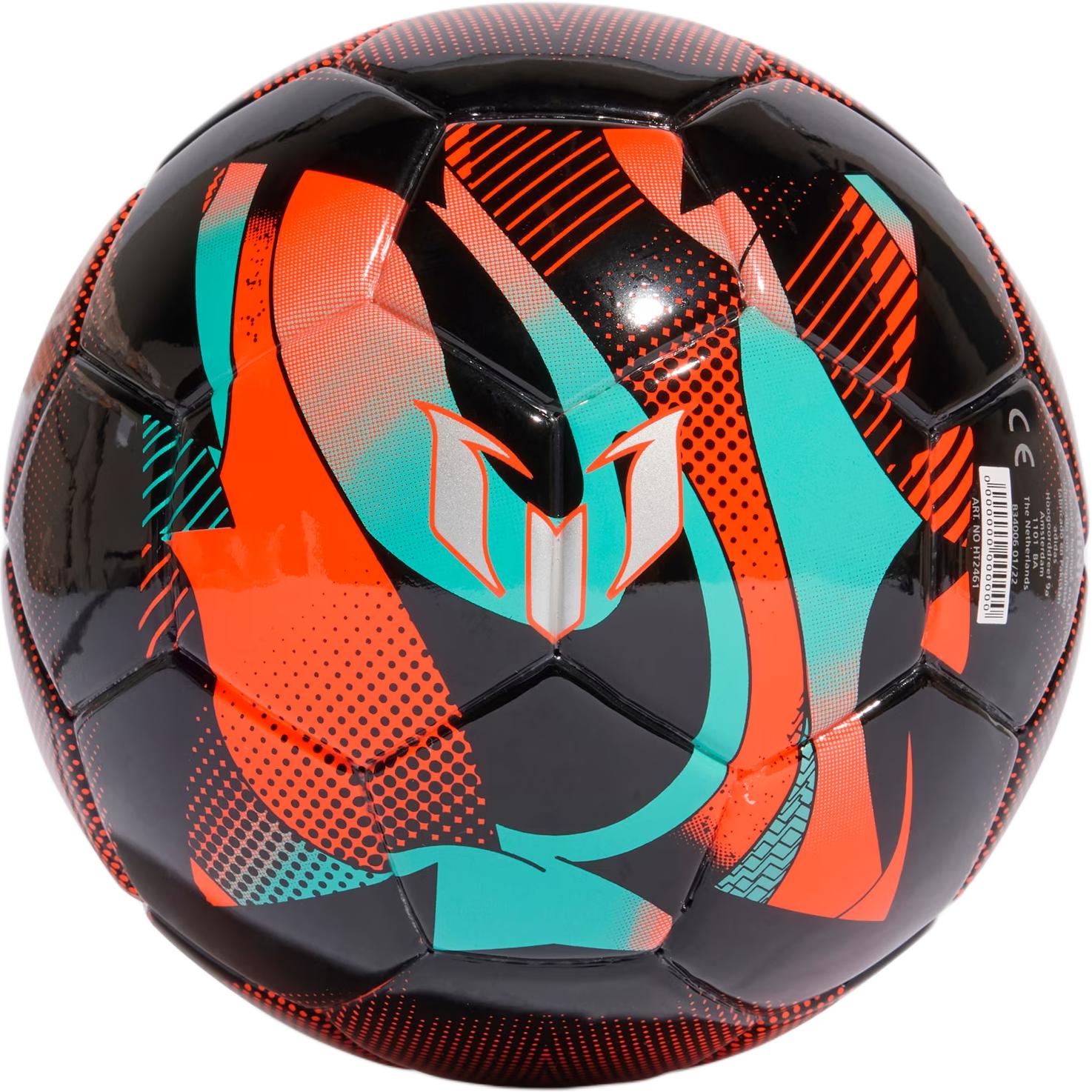 Adidas Messi Collection Size 1 Soccer Ball TPU Unisex Red Fluorescent Mint Green Black