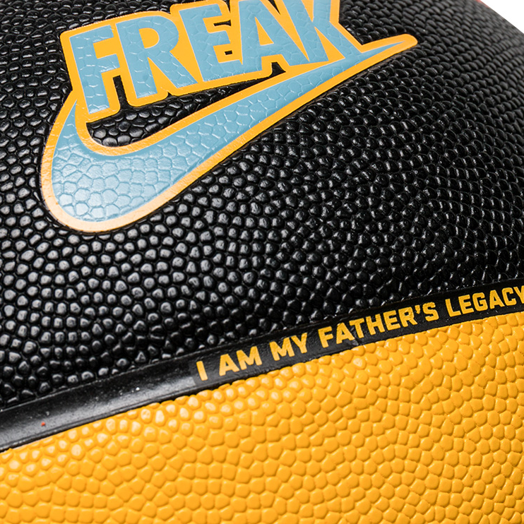 Nike Pu Basketball Blue Black Yellow Size 7 Training Unisex