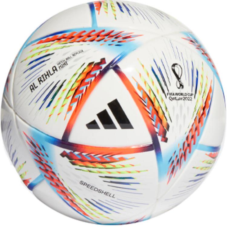 Adidas Size 1 Soccer Ball TPU Seamless Thermal bonding Unisex White/Sky Blue/Neon Red/Yellow
