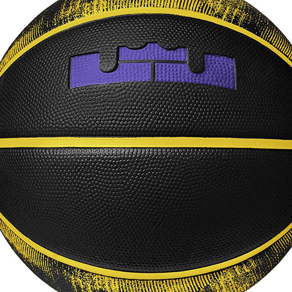 Nike Rubber Basketball Black Yellow Size 7 Ball Training