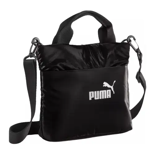 PUMA Fabric Shoulder Bag, Crossbody Bag, Handbag Regular Women's Black