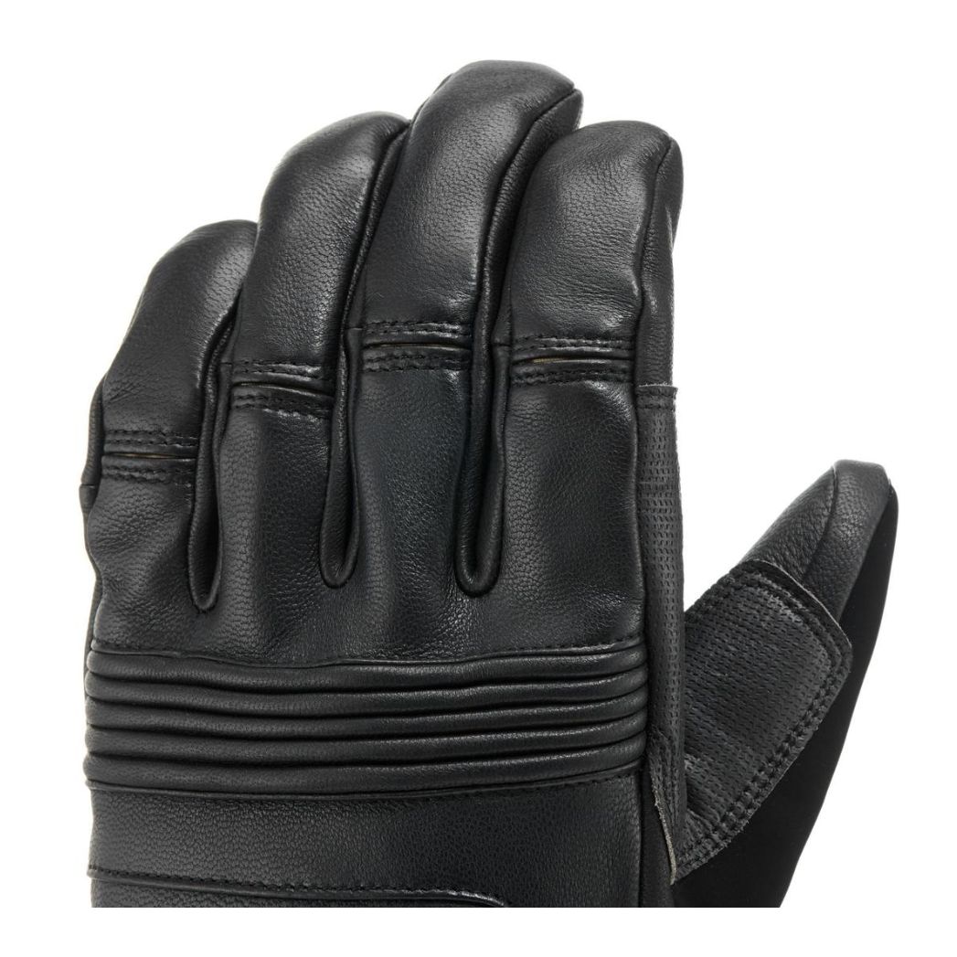 DECATHLON Ski Gloves Leather Water Resistant Outer Material, Adjustable Gloves Unisex