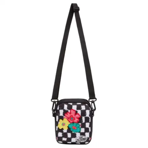 Vans X THE MUSEUM VISITOR Polyester Crossbody Bag, Shoulder Bag Regular Women's Black