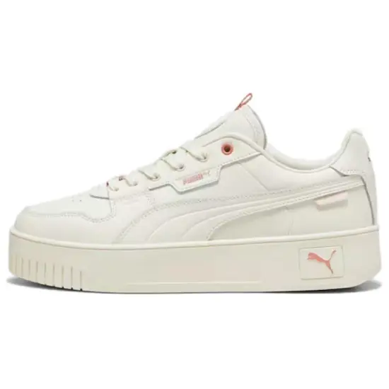 PUMA Carina Street Skateboard Shoes Women's Low-Top White Pink