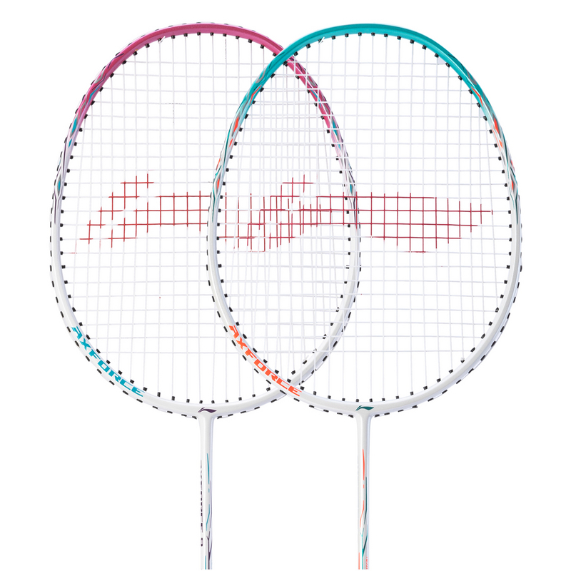 LiNing Thunder 9 EX Full Carbon Badminton Rackets Control Type All around Defense Entry level White Blue/White Pink
