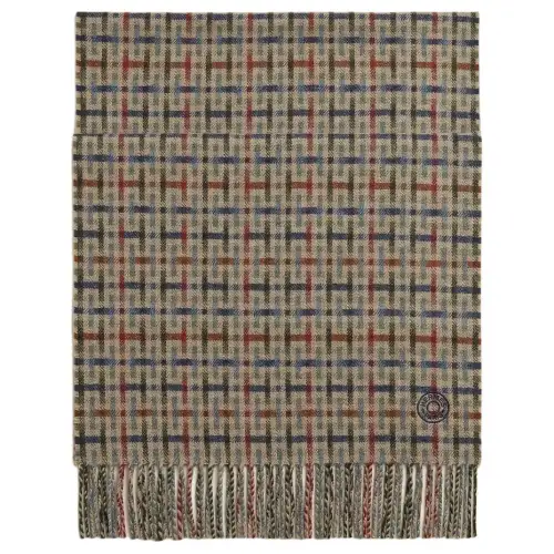 HERMES Cashmere Knit Scarves Unisex Brown