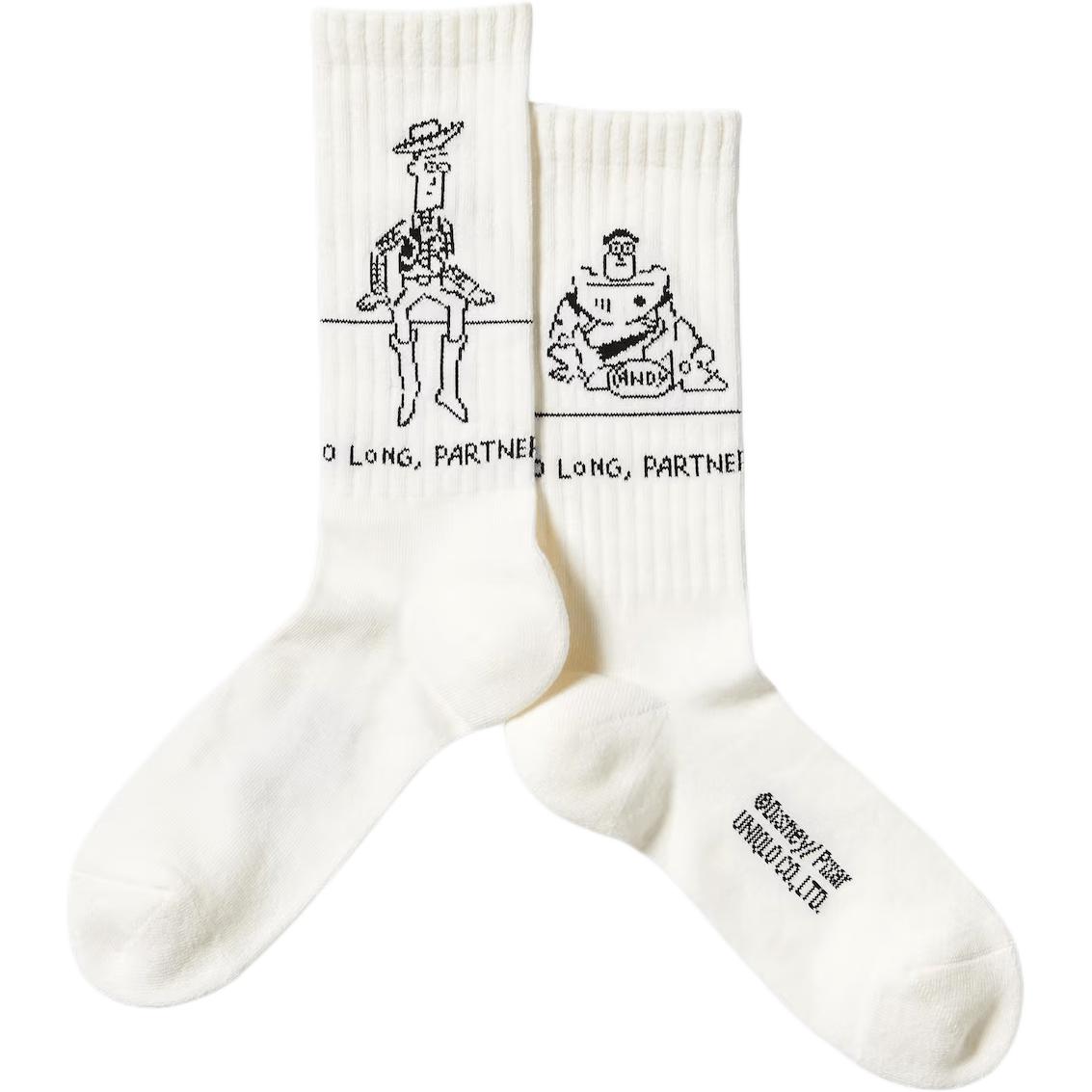UNIQLO Yu Nagaba Crew Socks Unisex White