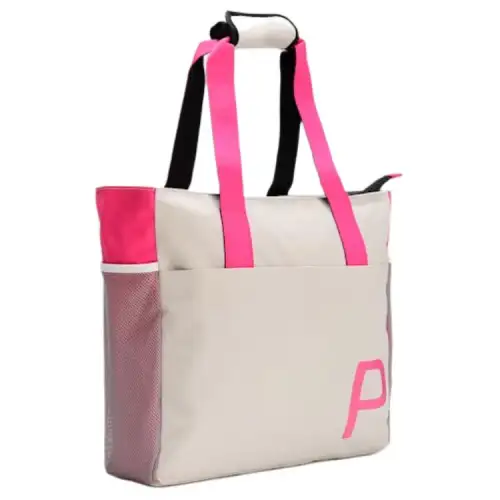 PUMA Polyester Shoulder Bag Unisex Gray & Garnet Red