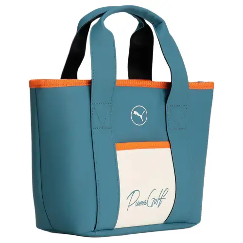 PUMA Synthetic Leather Tote Bag, Shopping Bag, Handbag Regular Unisex Blue