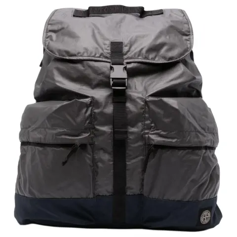 STONE ISLAND Pu Backpack Men's Gray