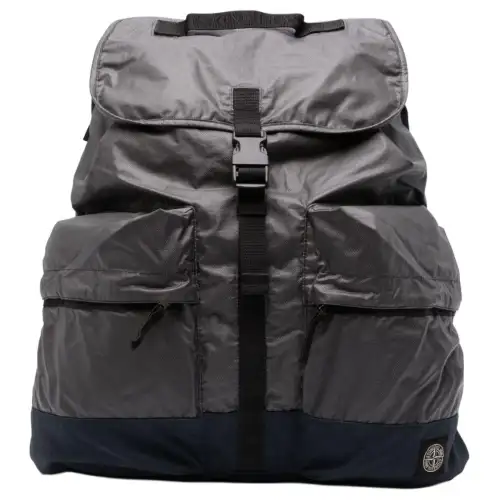 STONE ISLAND Pu Backpack Men's Gray