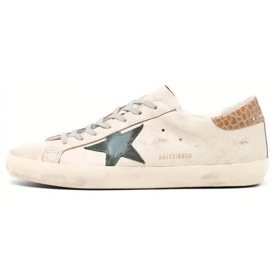 Golden Goose Super-Star Cream Green