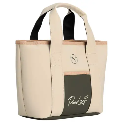 PUMA Synthetic Leather Handbag Unisex Warm White With Dark Sage