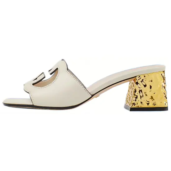 GUCCI Slide Slippers Women's White