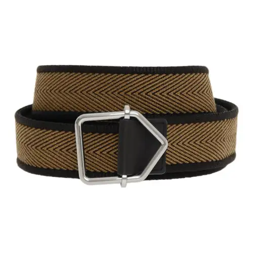 Bottega Veneta Stripes Decoration Belts Men's Brown 3cm