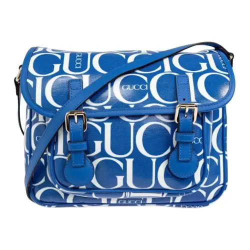 GUCCI GG Supreme Coated Canvas Crossbody Bags Kids' Blue