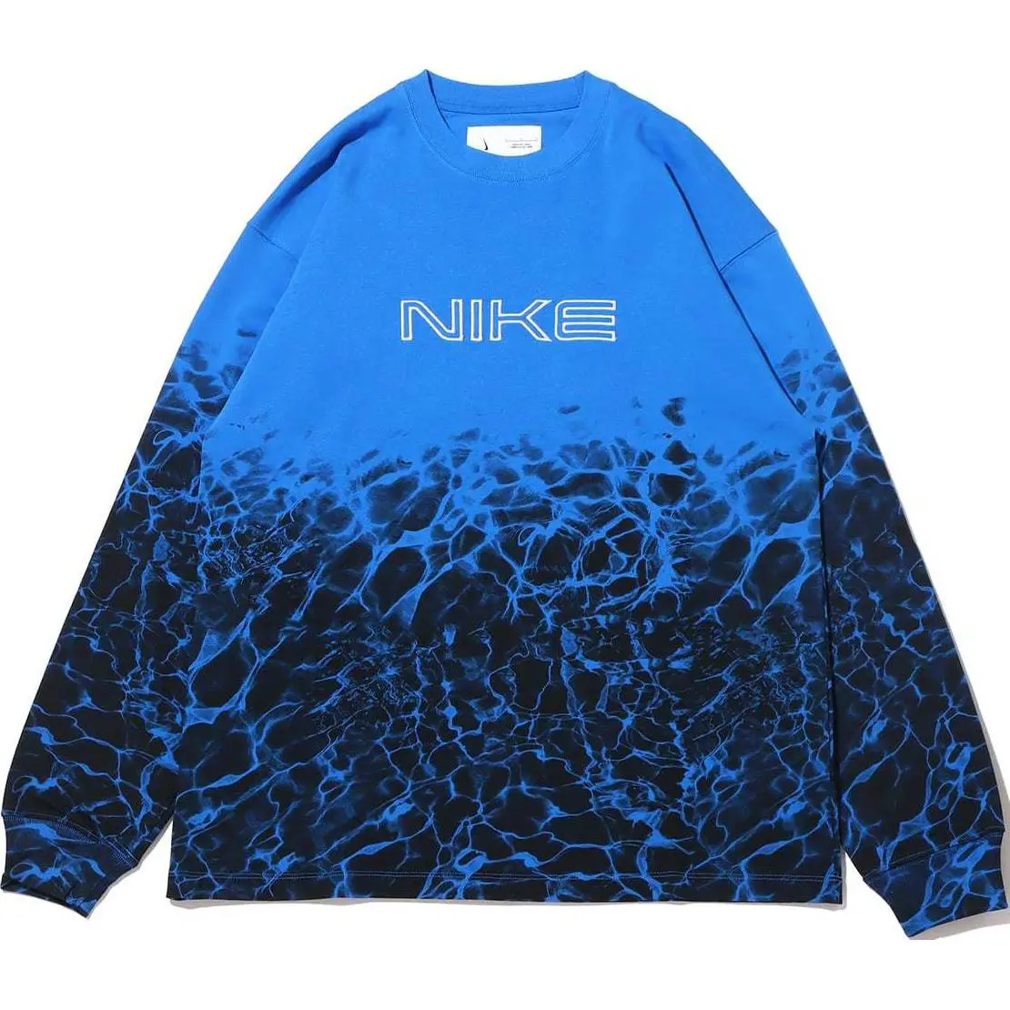 Nike T-Shirts Unisex Blue Crew Neck Moderate Straight Fit