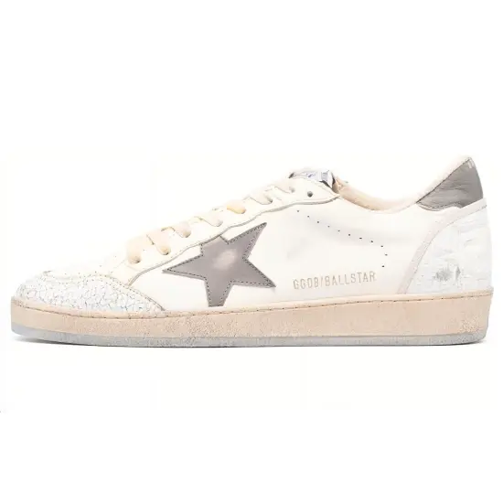 Golden Goose Logo-patch Leather Sneakers