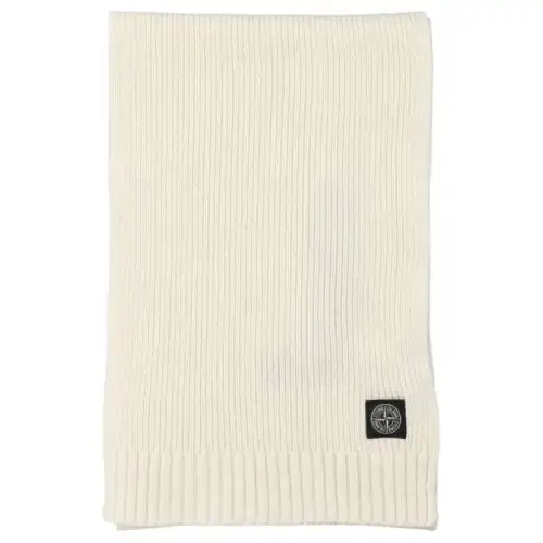 STONE ISLAND Junior Compass Patch Knitted Scarf
