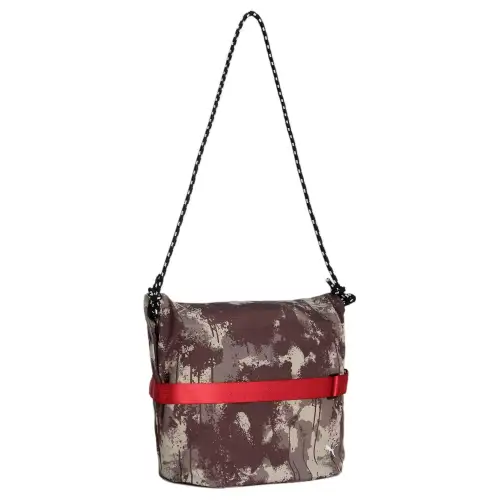PUMA Polyester Crossbody Bag, Shoulder Bag Unisex Brown & Red