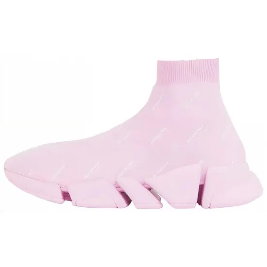 Balenciaga Speed 2.0 Recycled Knit AllOver Pink Women's