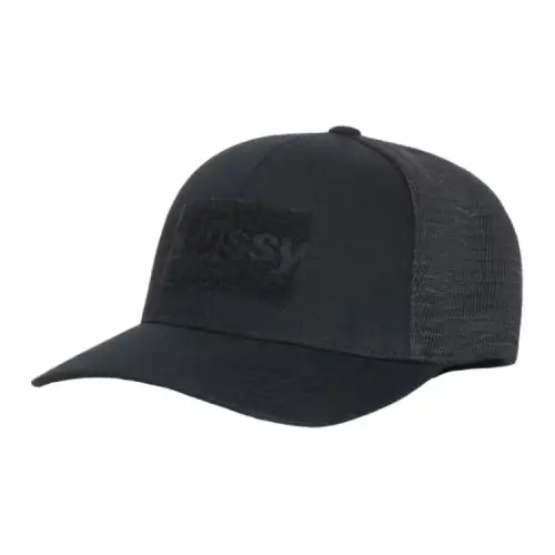 Stussy Brand Logo Polyester Baseball Caps Unisex Black