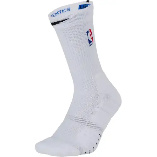 Nike White NBA Elite Quick Crew Socks Comfortable Breathable Elastic Basketball Socks Men and Women 1 Double Pack White