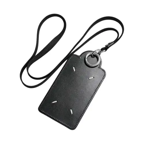 Maison Margiela Cow Leather Card Holder Men's Black