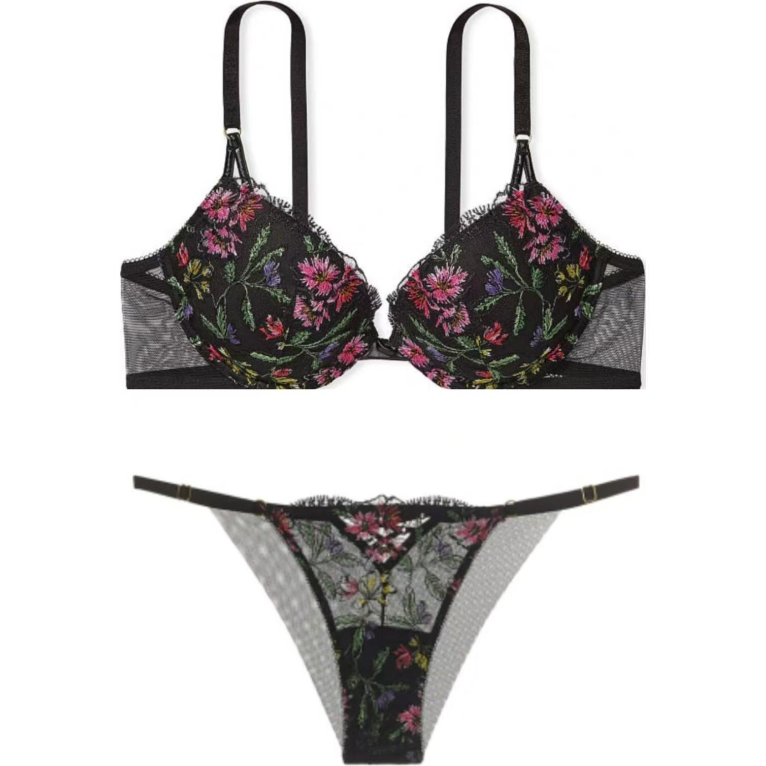 Женский комплект нижнего белья Victoria's Secret (черный)