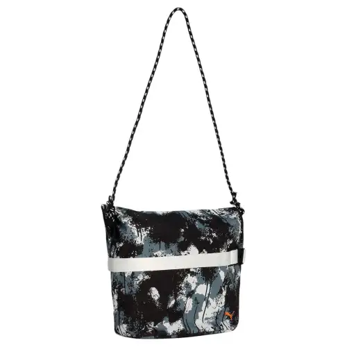 PUMA Polyester Crossbody Bag, Shoulder Bag Regular Unisex Black & White