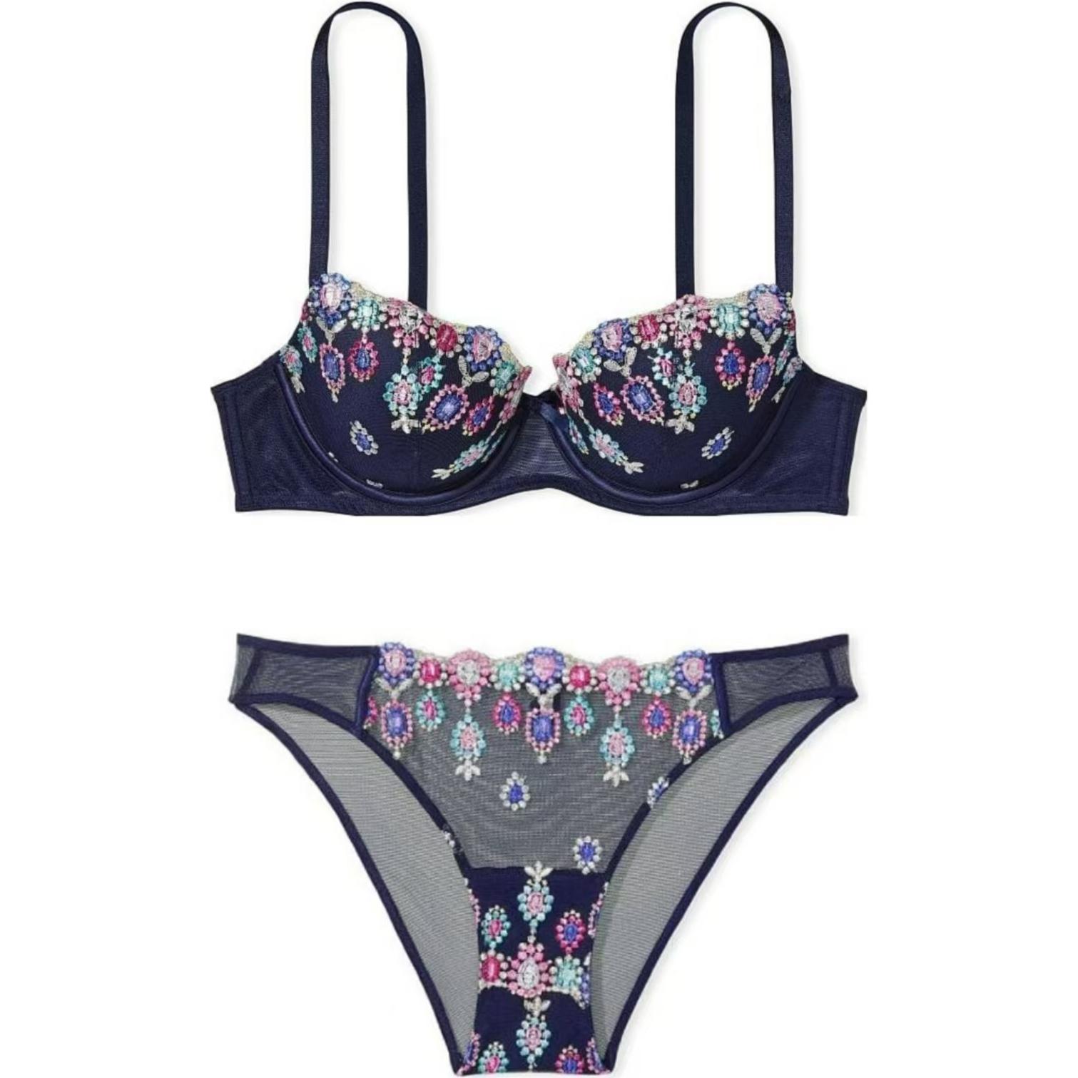 Женский комплект нижнего белья Victoria's Secret (синий)