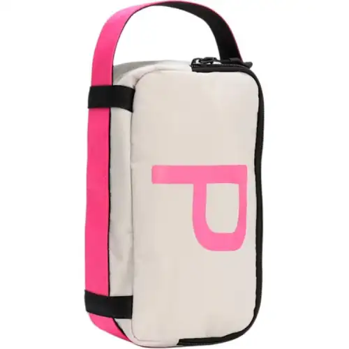 PUMA Polyester Handbag Unisex Gray & Garnet Red