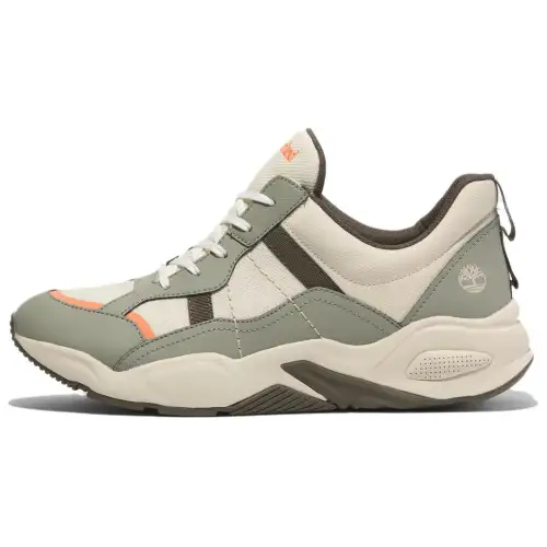 Timberland Slip Resistant Abrasion Resistant Low top Casual Shoes Women's Beige Cyan Gray
