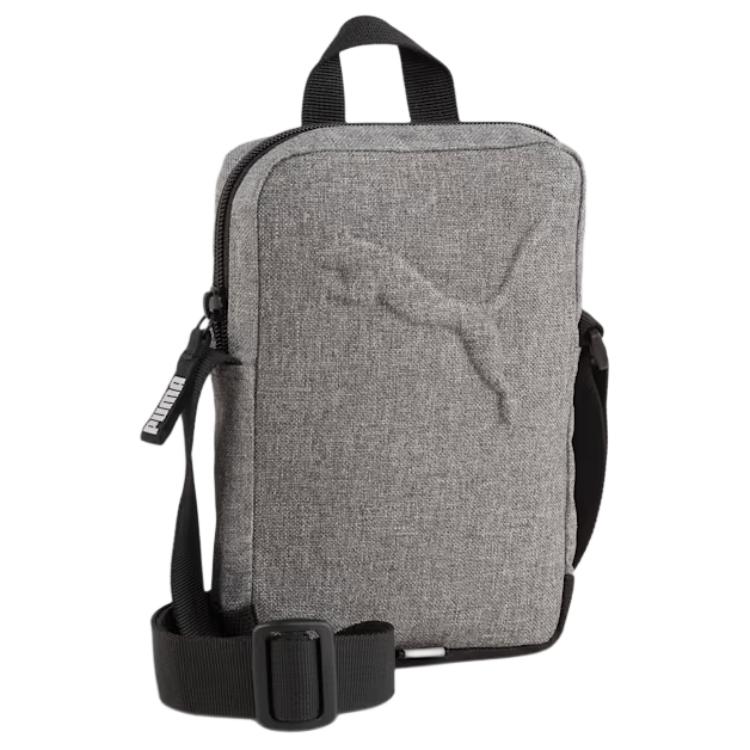 PUMA Athleisure Polyester Crossbody Bag, Shoulder Bag Regular Unisex Medium Gray